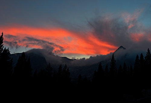 It was definitely one of the more colorful sunsets