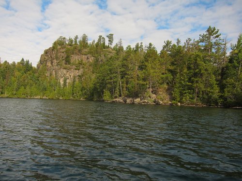 Cliffs along Cherry Lake