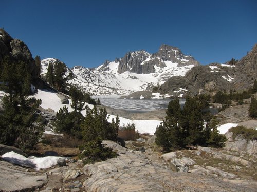 First view of Garnet Lake