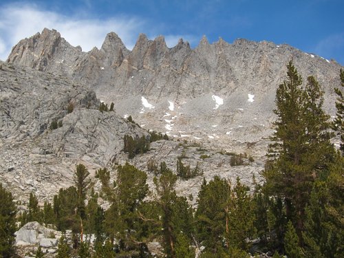 View up toward Lost Lakes