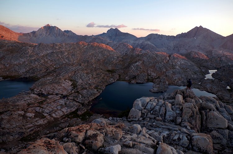 Evening light, Bear Lakes Basin, August 2014.