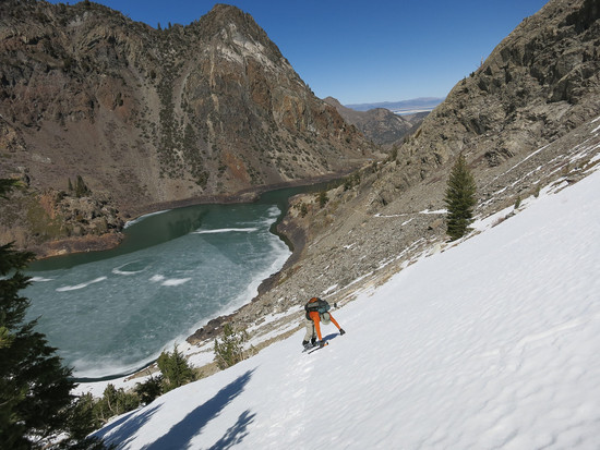 north chute above agnew lake