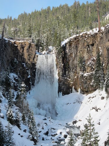 Icy Tumalo Falls
