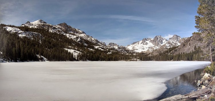 frozen shadow lake