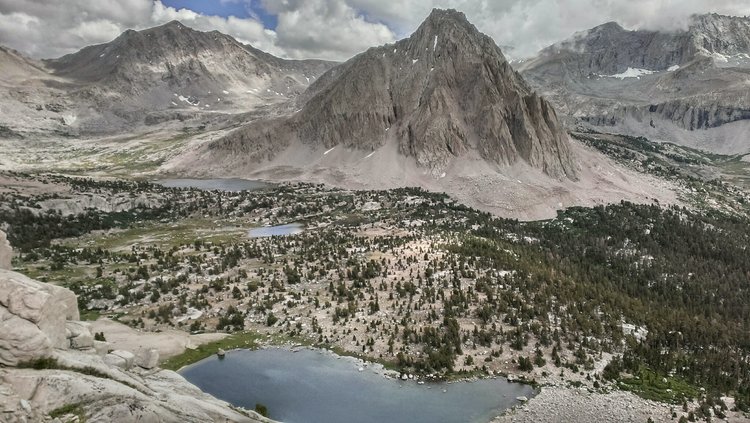 Center Peak and Basin from near University Pass