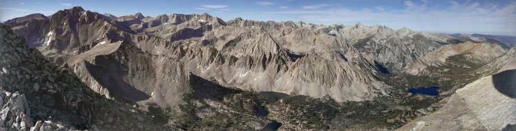 Looking to the west from atop the traverse from Mt. Gould to Gould radio transmitter and Gould Pass.