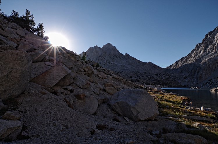 Starburst at Grinnell Lake, August 2014.