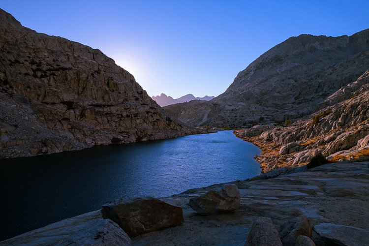 Dusk above Palisade Lakes