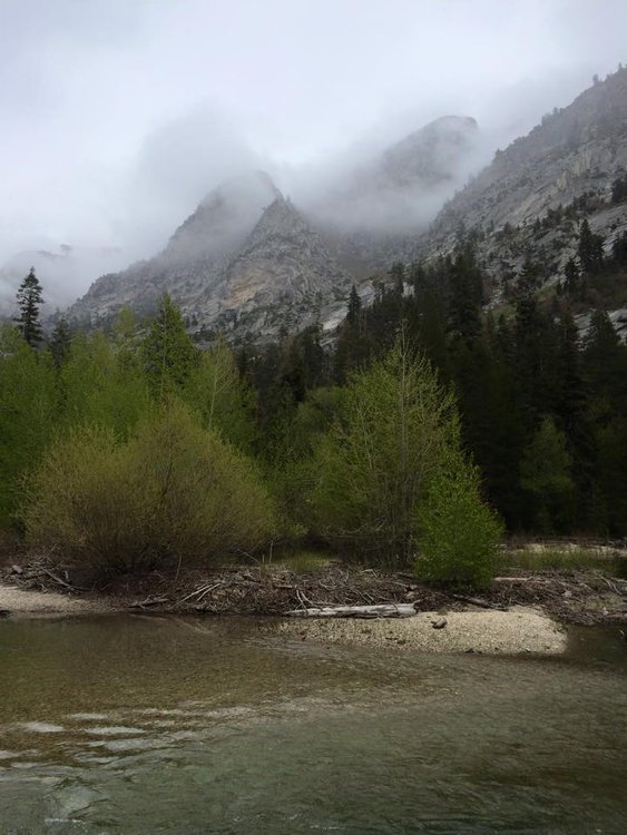 Rainy and Snowy first day on the trail
