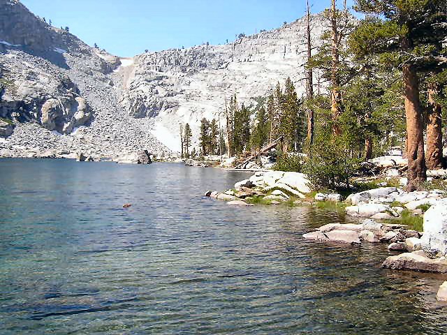 Looking south across Eagle Lake at the notch