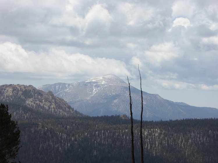 View towards Olancha Peak while descending from Trail Pass.