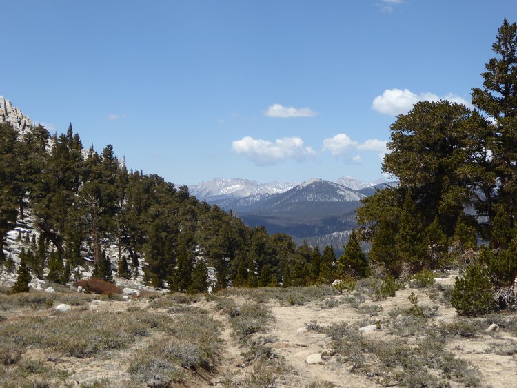 Looking back to Great Western Divide