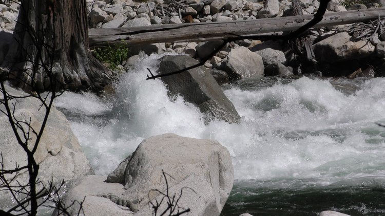 Rock getting pounded