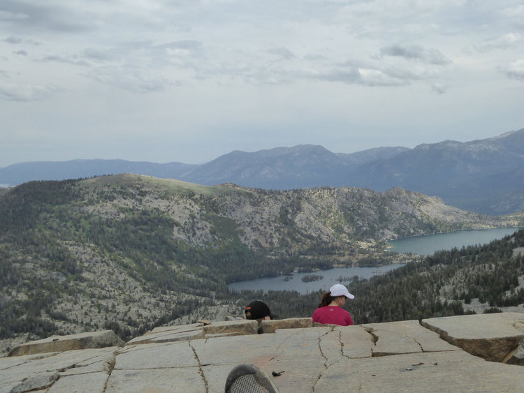 From Ralston peak to Echo Peak and ridge on other side of Echo Lakes