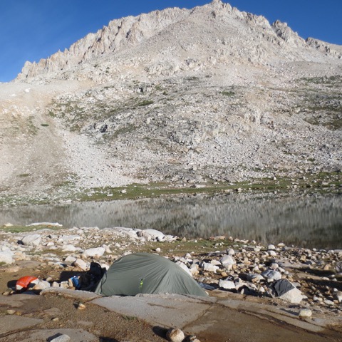 Camp at Lake Italy,