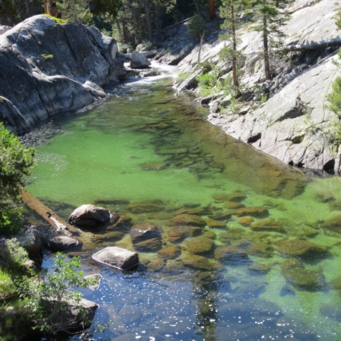 An inviting pool along Bear Creek