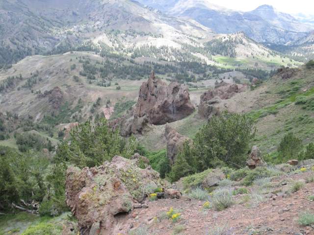 Looking south down Sonora Pass (day 5)