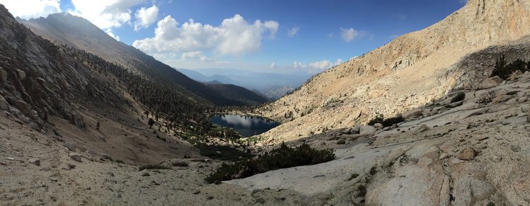 Shotgun Pass down to Silver Lake
