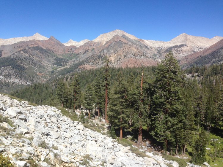 View across the canyon - Sawtooth to Franklin