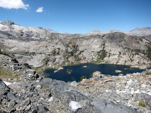 First view of sw end of Garnet Lake