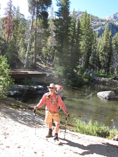 Old Fart at jct of Muir Trail and Shadow Lake trail