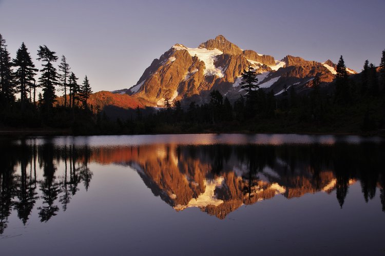 Mt. Shuksan above Picture Lake