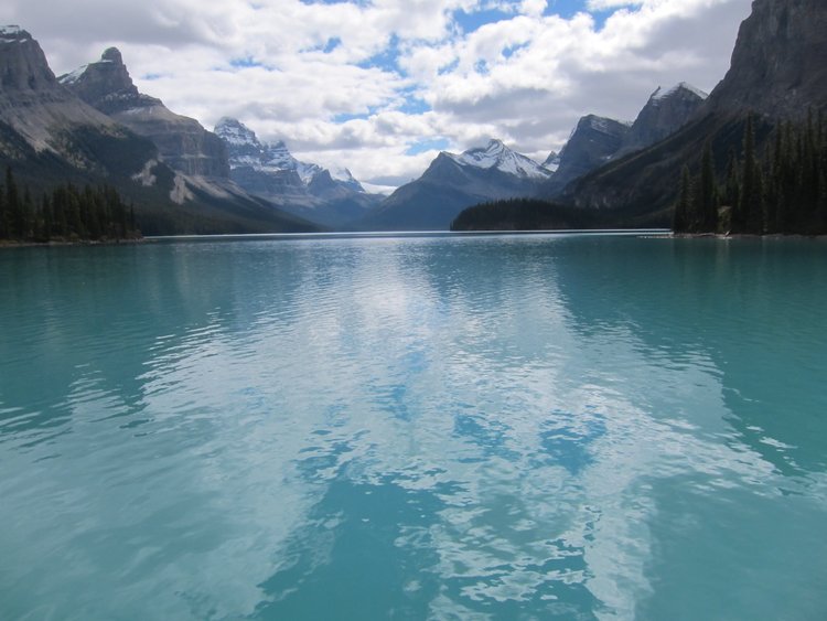 Upper End of Maligne Lake