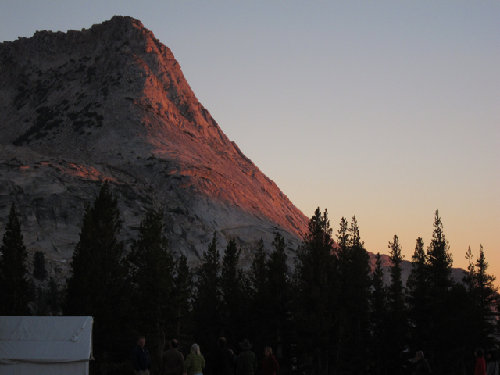 Sunset on Vogelsang Peak