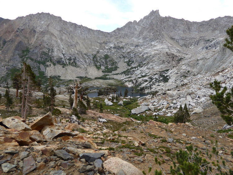 down to Spring lake hands and knees pass in background