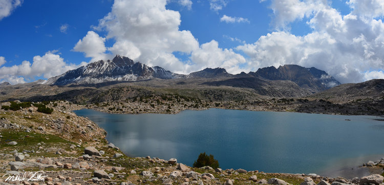 Muriel Lake really is majestic amid this stunning backdrop.