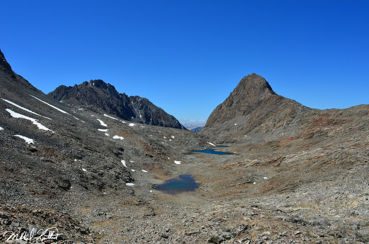 The incredibly remote and rock bound basin that is en route to Black Divide Crossing.