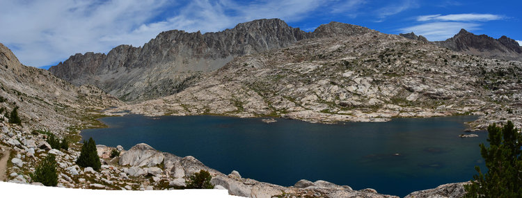 A pano of Sapphire Lake. This was the best I could stitch it without cutting off too much.