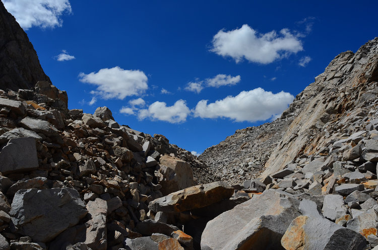 How about some more nasty loose rock on Ladder Pass?