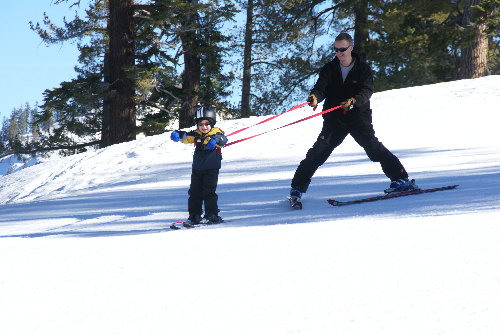 First time down the hill at China Peak.