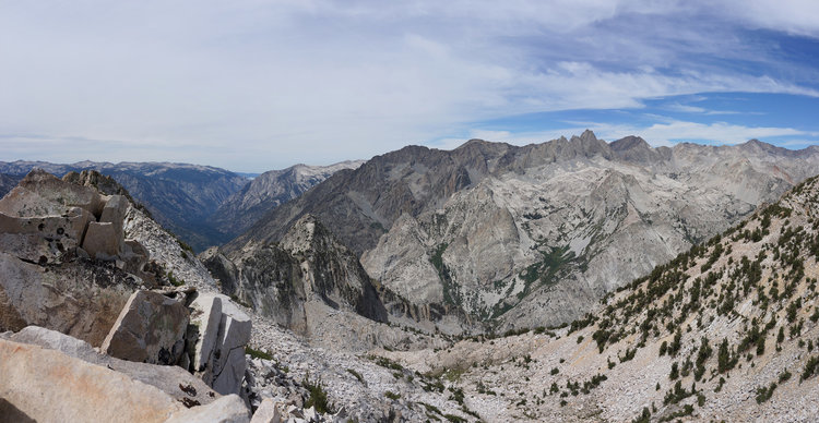 Looking towards the Black Divide.. the area we had traveled last year.<br />@ Rogue Photonic