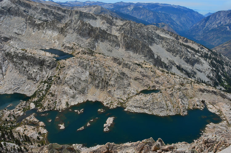 A very different and likely only twice scene view of Lake 10,565.