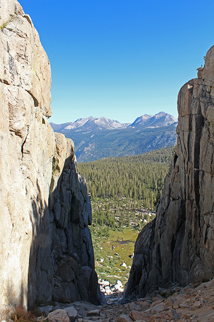 Mosquito Pass viewed from Upper Indian Lake