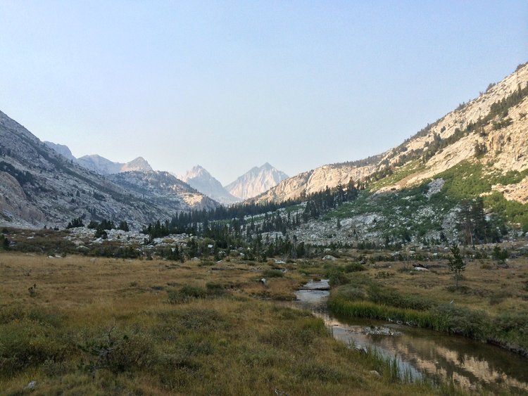 About half-way to Laurel Lake, looking toward the Silver Divide