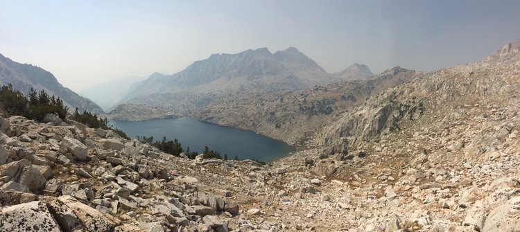 Rosy Finch Lake from Bighorn Pass