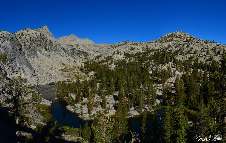 Looking back at the lower Kid Lake with Kid Pass in the background.. A pristine area.