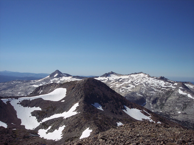 Ridge to Jacks. Notice the Class 3 part of the ridge-line where it gets very rocky.