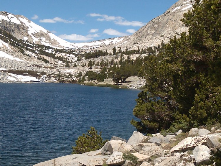 Approaching Piute Pass from Piute Lake