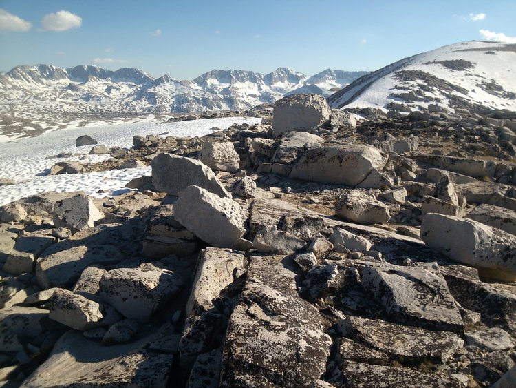 Glacier Divide and Desolation Lake from Steelhead Pass