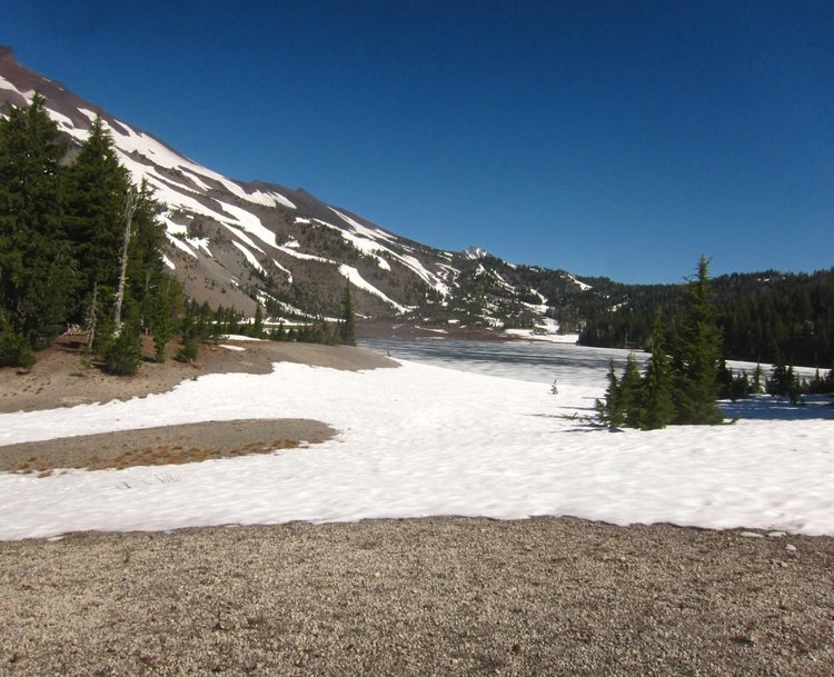 Green Lake 6,500 ft elevation, Shoulder of South Sister, June 29