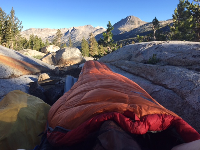 The view from bed, waking up after night 1.