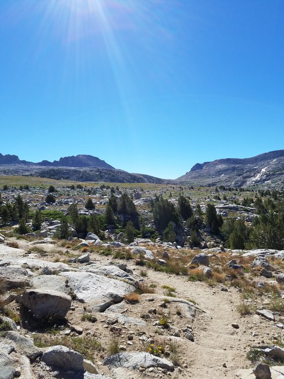 Up on Humphreys Basin, looking toward Piute Pass.