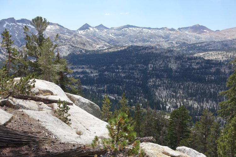 Looking into Triple Creek Peak canyon from atop the east side.