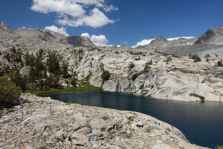 The first lake on the high plateau