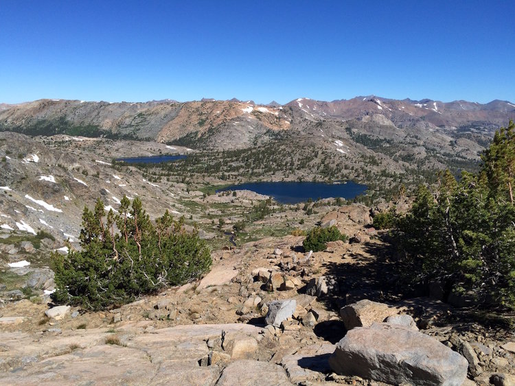 Looking down toward Lake Helen and Lake Ruth