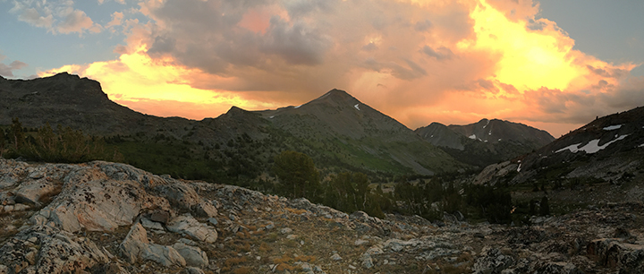 Evening light across Virginia Canyon